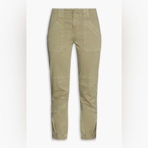 FRAME Cotton Blend Twill Tapered Pants